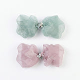 Celeste Luster Garden Bow Pin