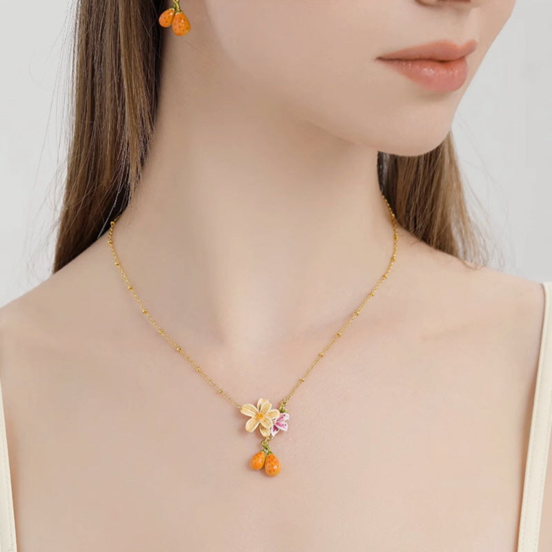 Valencia Orange Necklace