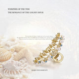 Golden Tide Pearl Clip