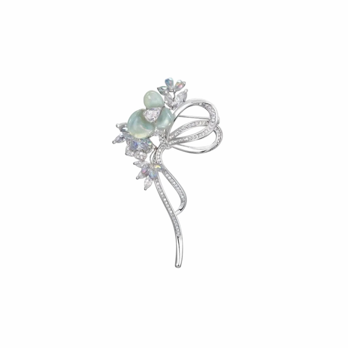 Celeste Luster Opaline Bloom Brooch
