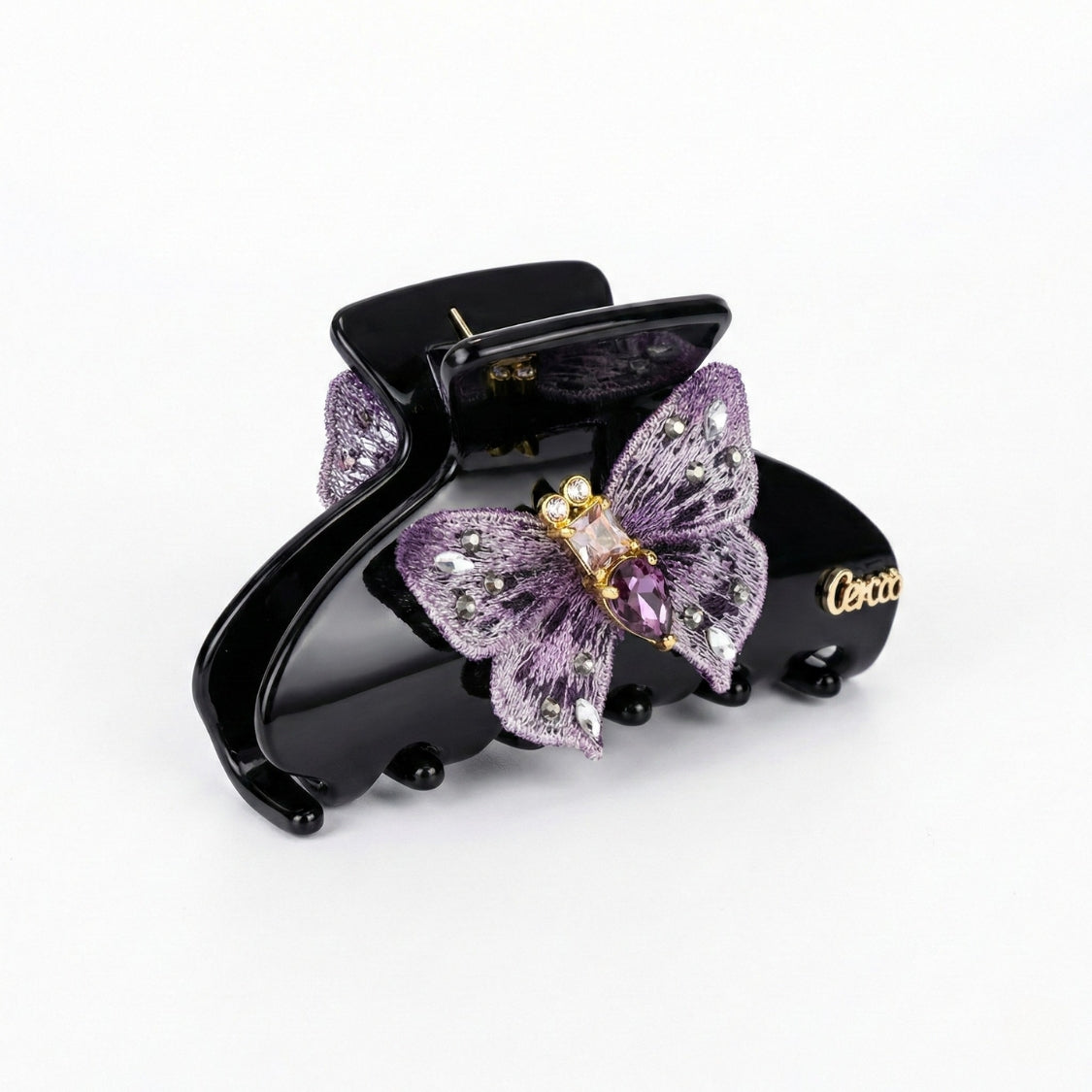Amethyst Grace Butterfly Hair Clip