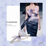 Silvervine Butterfly Hair Clip