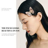 Pink Serenity Veil Butterfly Clip