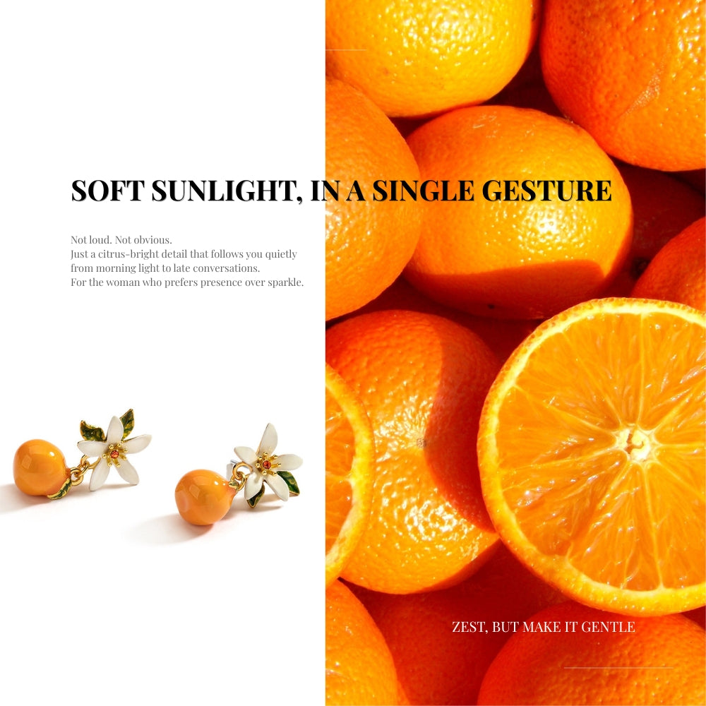 Citrus Bloom Jewel Earrings