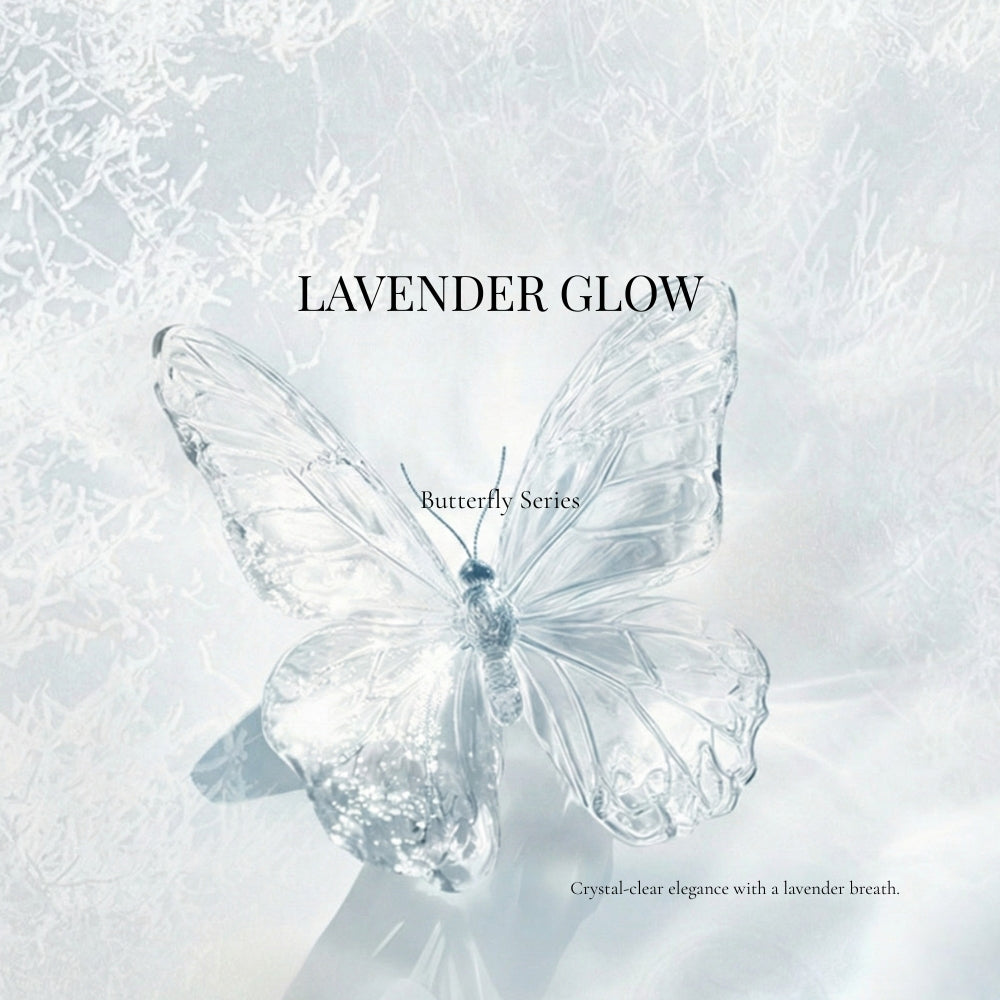 Lavender Glow Butterfly Scrunchie