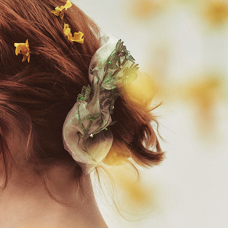 Natures Whisper Leaf Scrunchie