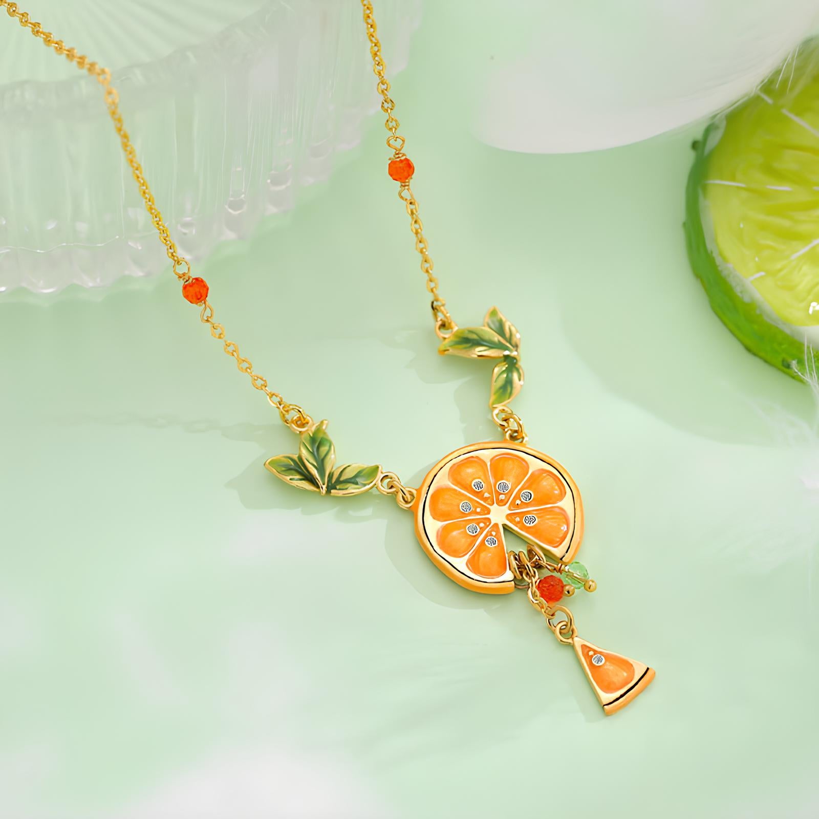 Sunlit Lemon Necklace