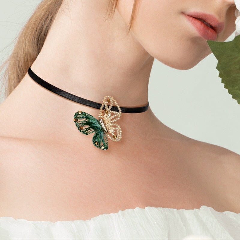 Dream Butterfly Choker Necklace