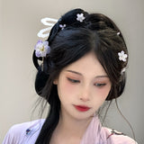 Violet Rose Ebony Hair Stick