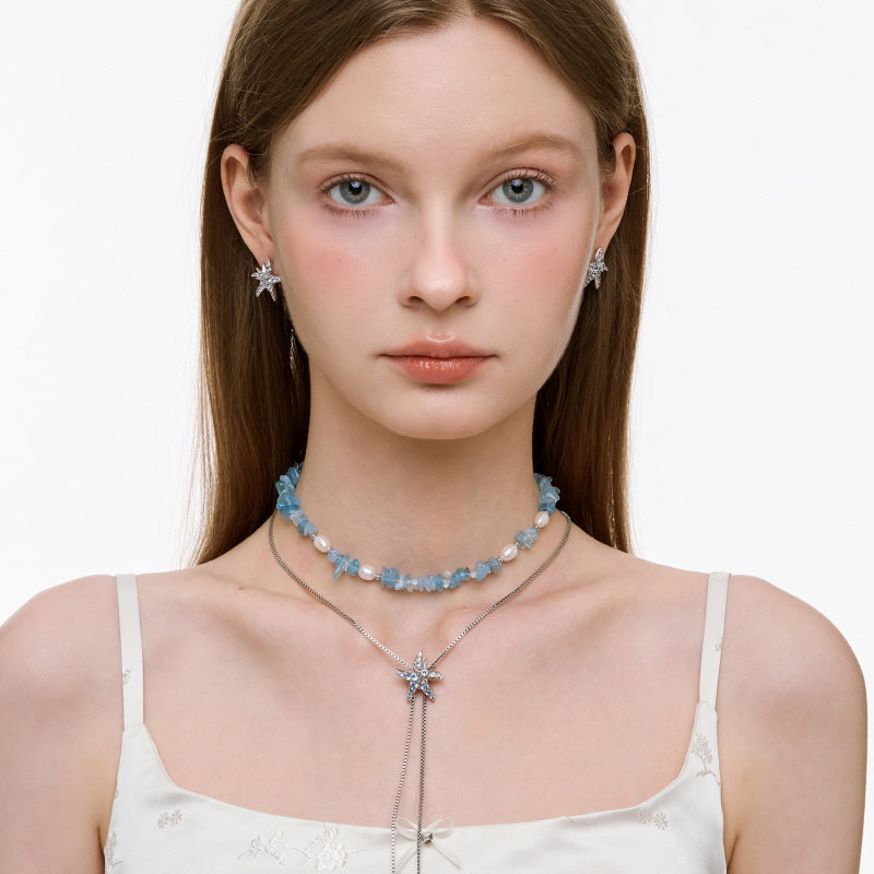 Blue Star Tide Necklace