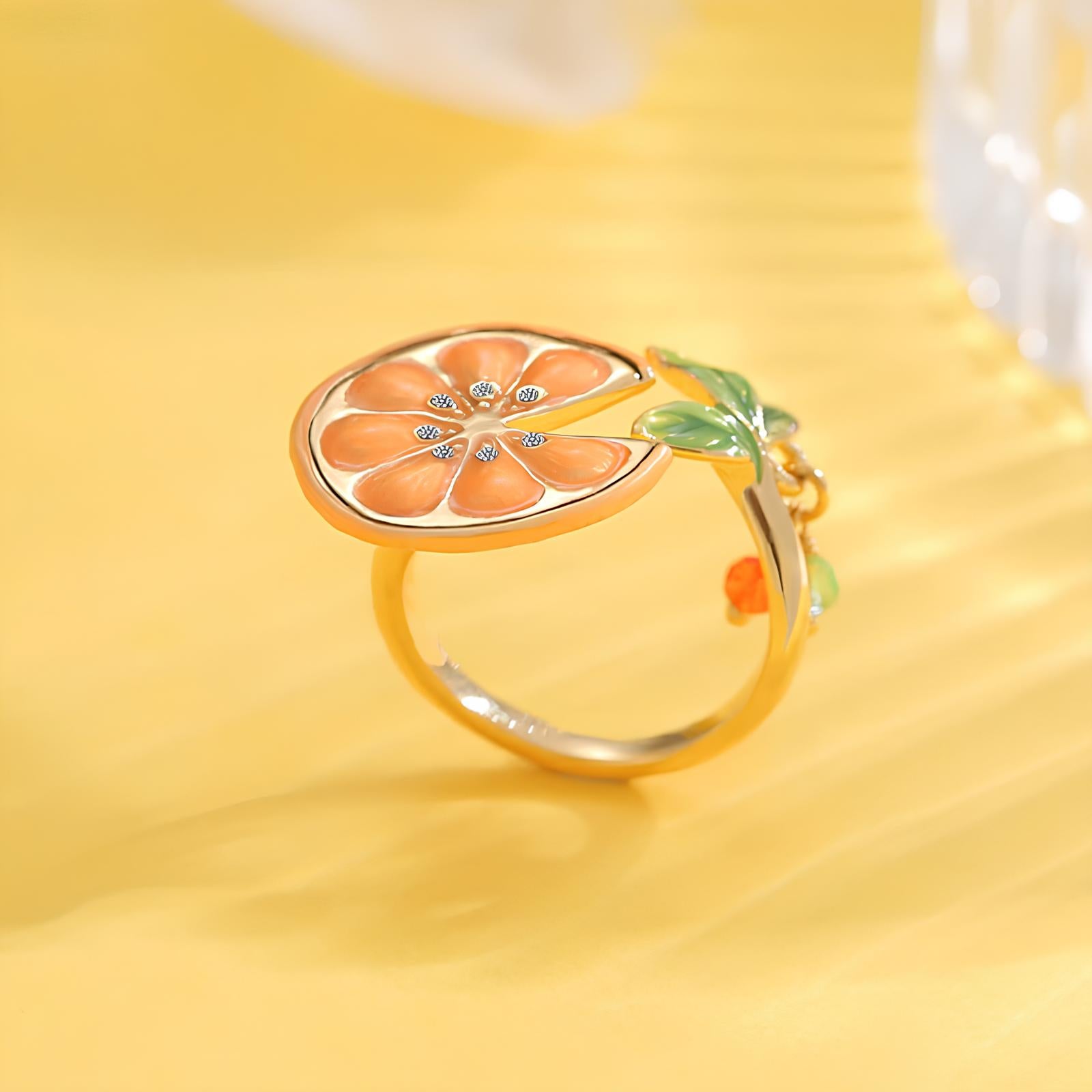 Sunlit Lemon Ring