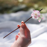 Blushing Sakura Bamboo Hair Stick