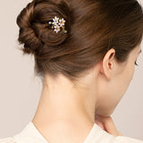 Lilac Blossom Drape Hair Stick