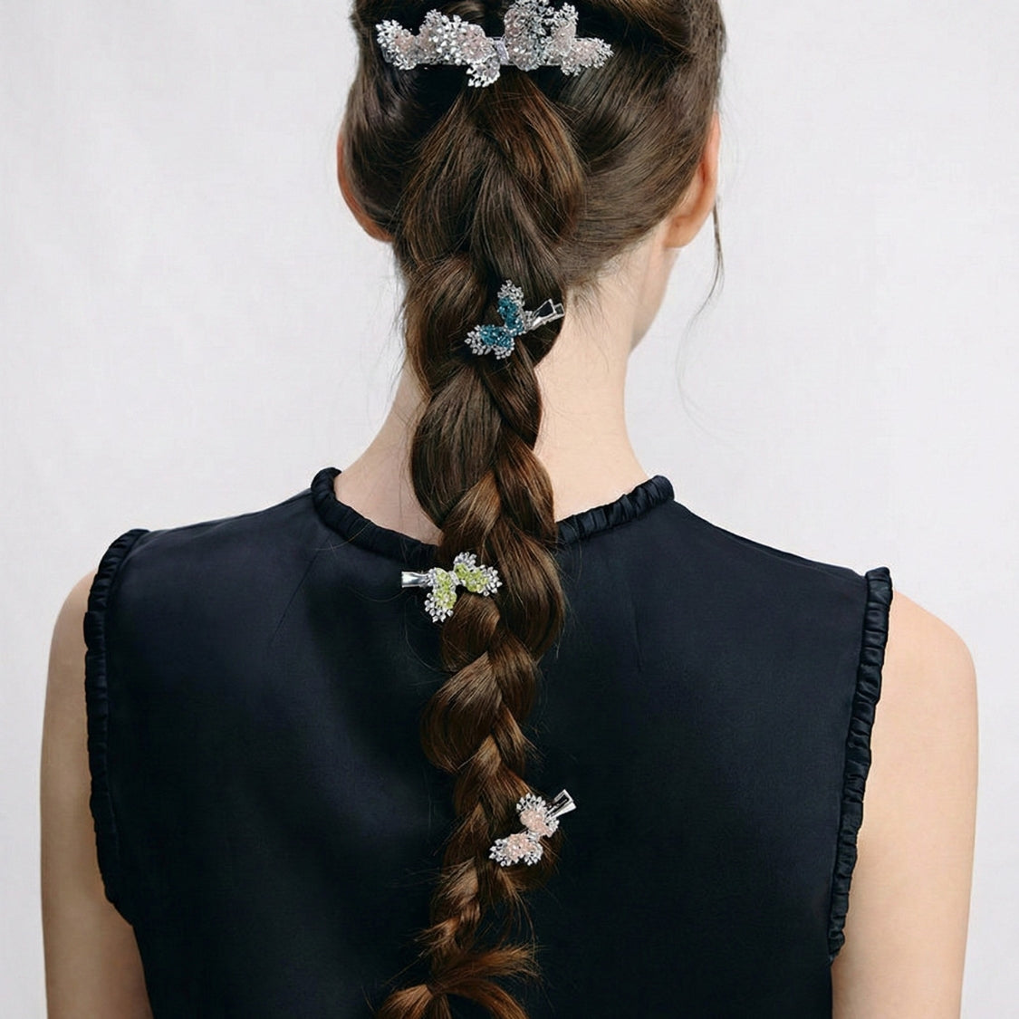 Contour Wing Crystal Mini Clip