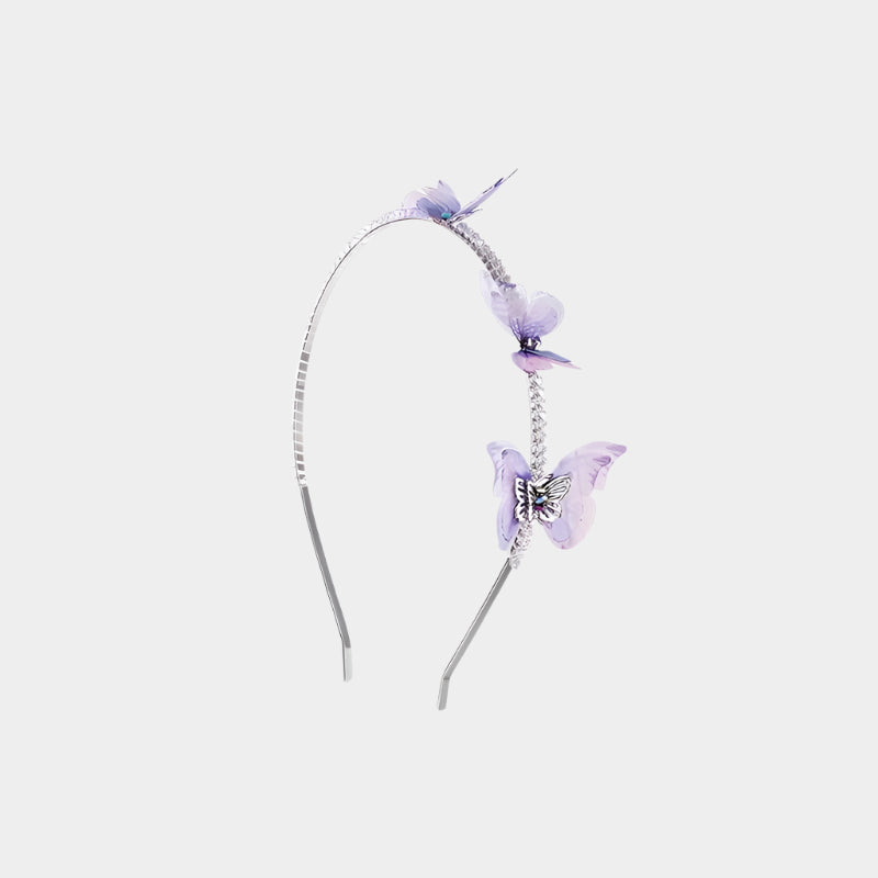 Violet Butterfly Headband