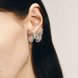 Pink Serenity Butterfly Earrings