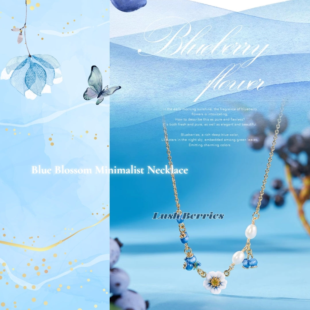 Blueberry Blossom Necklace