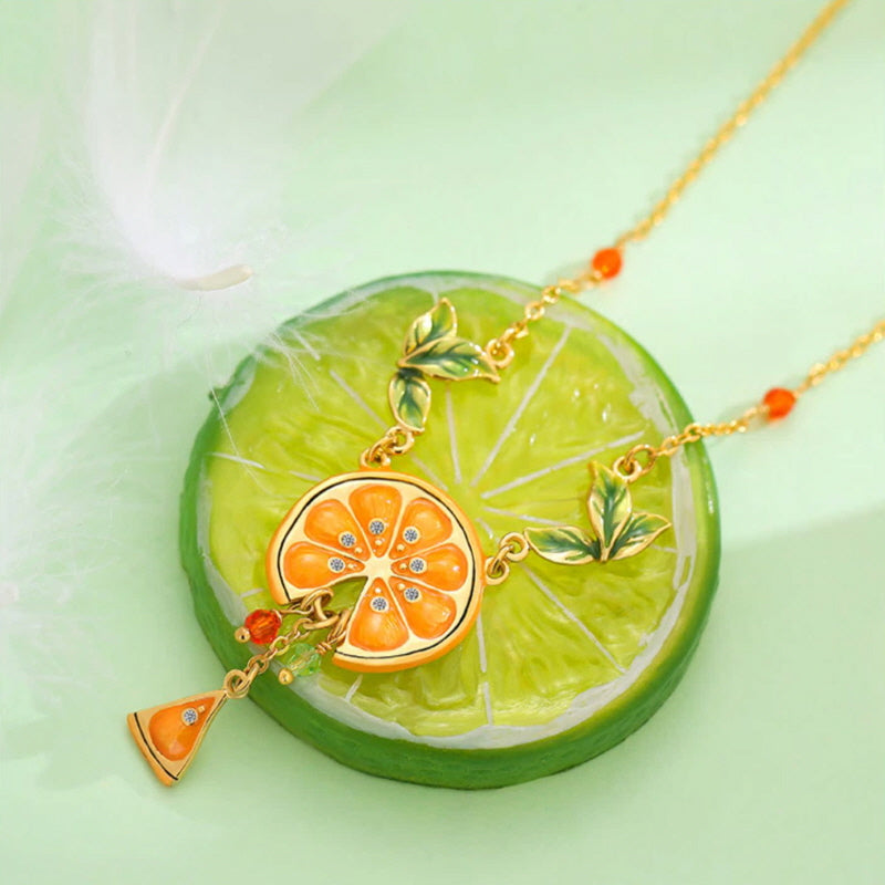 Lemon Slices Necklace