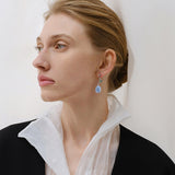 Blue Tide Crystal Earrings