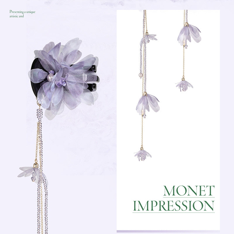 Lavender Petal Whisper Drop Clip