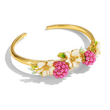 Raspberry Blossom Bracelet