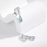 Aqua Teardrop Earrings