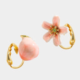 Peach & Blossom Unbalance Earrings