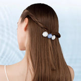 Wave Pattern Crystal Hair Pin