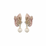 Pink Serenity Regal Frame Earrings