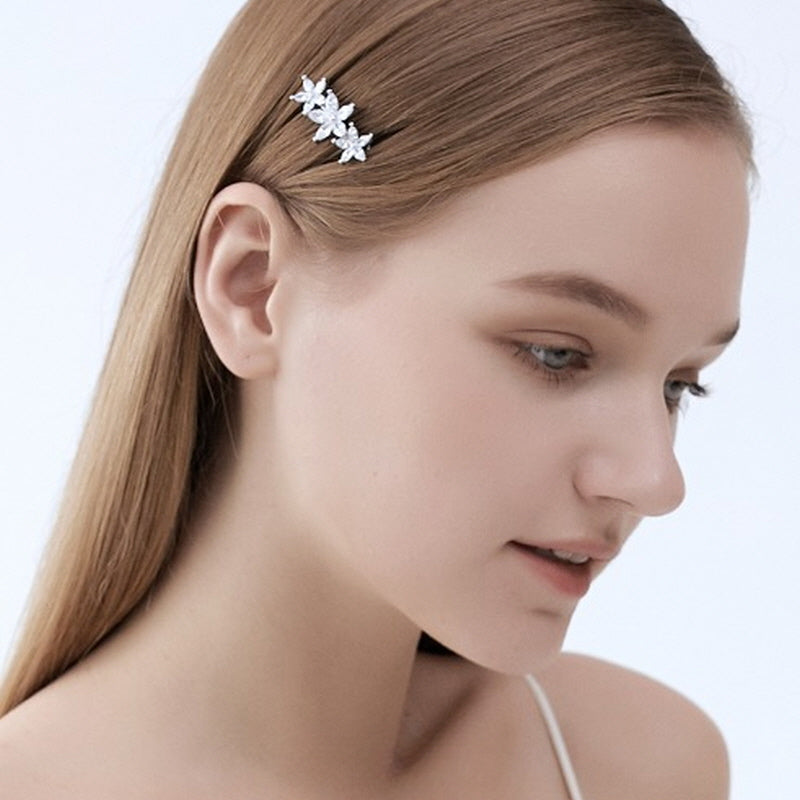 Winter Flower Hair Clip