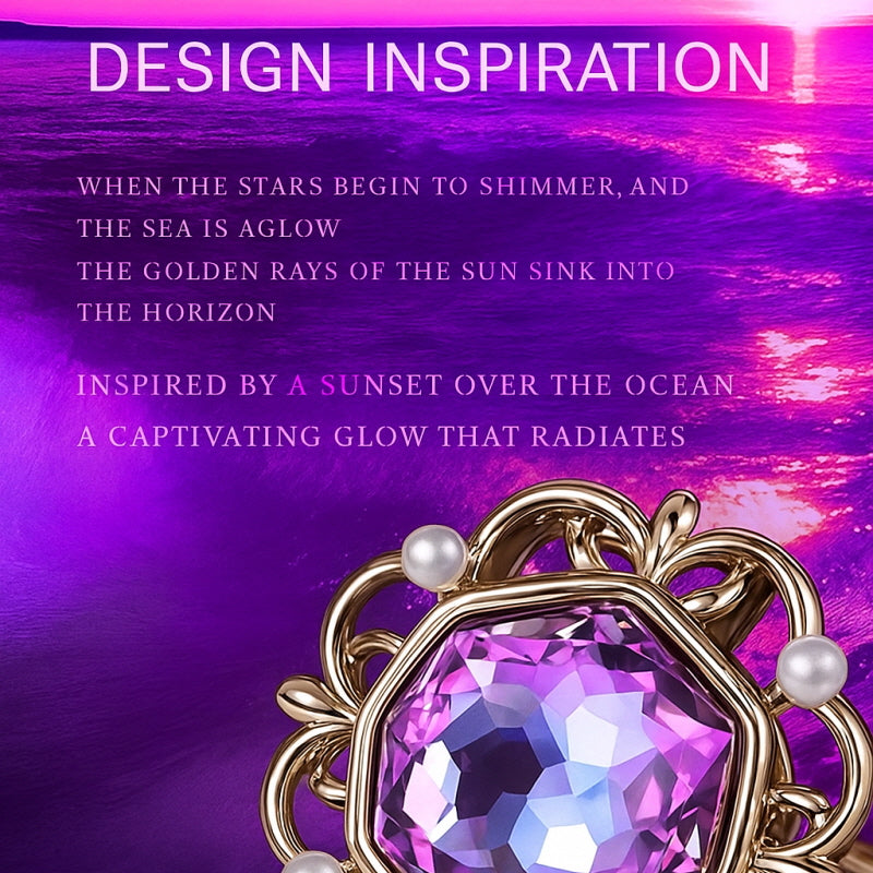 Sunset Jewel Pearl Hair Stick