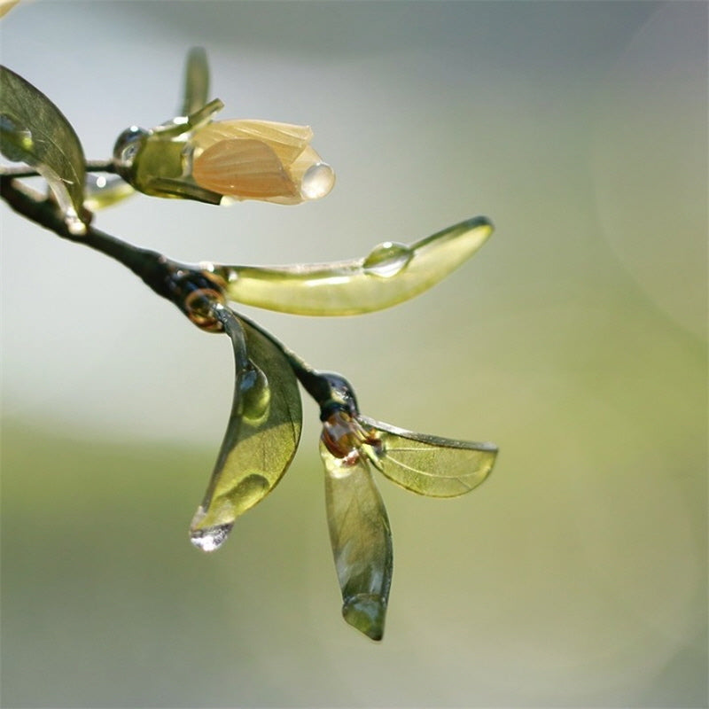 Sunlit Forsythia & Bamboo Hair Stick