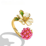 Raspberry Blossom Ring