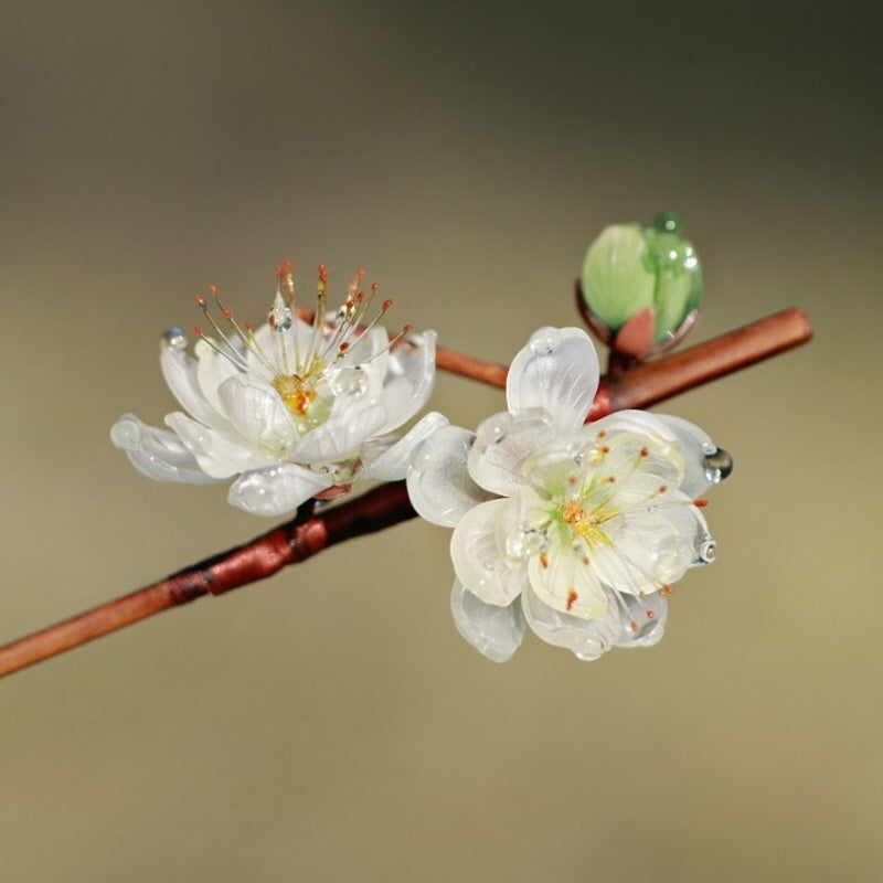 Royal Plum Blossom Bamboo Hair Stick