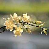 Sunlit Forsythia & Bamboo Hair Stick