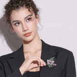 Amethyst Grace Butterfly Brooch