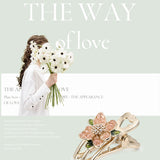 Rosé leaf Charm Hair Clip