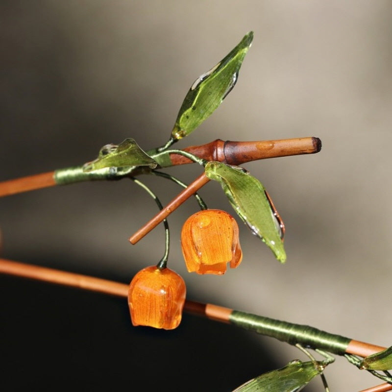 Physalis Flower Bamboo Hair Stick