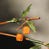 Physalis Flower Bamboo Hair Stick