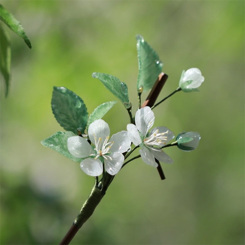 Dewy Plum Blossom Hair Stick