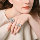 Celeste Luster Verdelle Bloom Ring