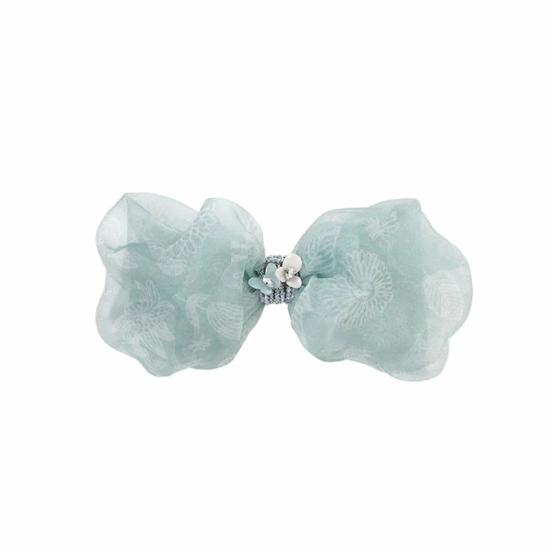Celeste Luster Garden Bow Pin