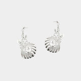 Coastal Pearl Heart Earrings