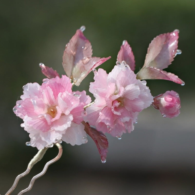 Korean Blossom U-Shaped Hair Stick