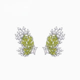 Contour Wing Crystal Earrings