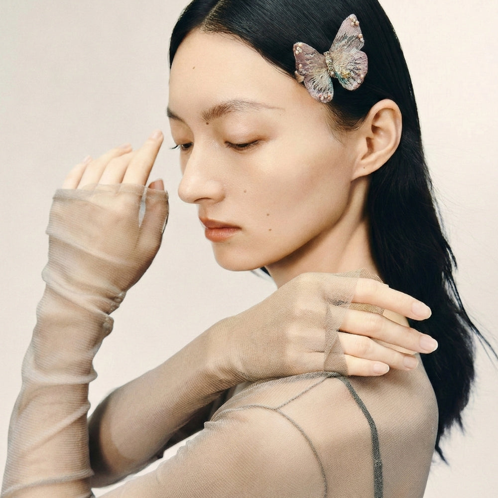 Pink Serenity Butterfly Couture Clip