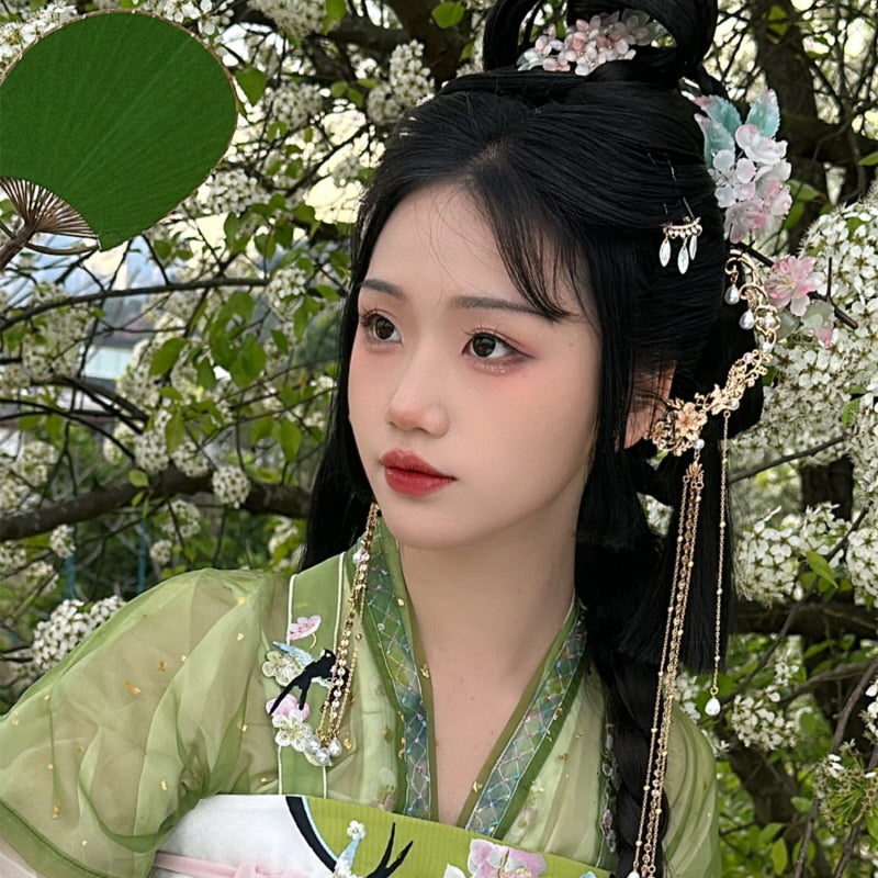 Blushing Sakura Bamboo Hair Stick