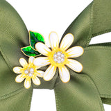 Daisy Flower Ribbon Hair Pin