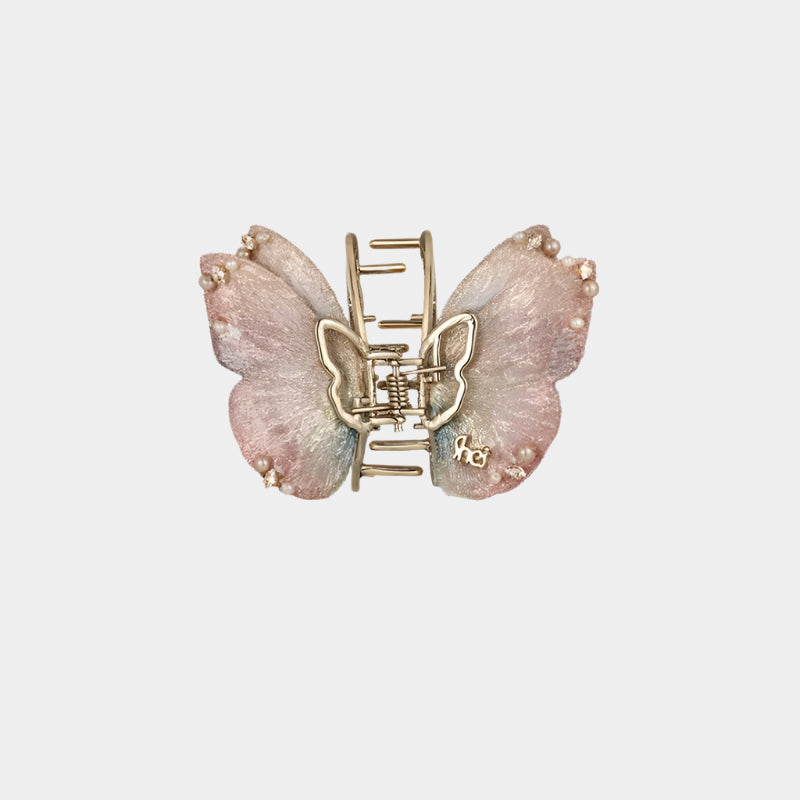 Pink Serenity Butterfly Claw Clip