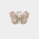 Pink Serenity Butterfly Claw Clip